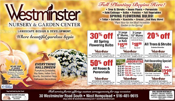 Coupons and Specials - Westminster Nursery &amp; Garden Center